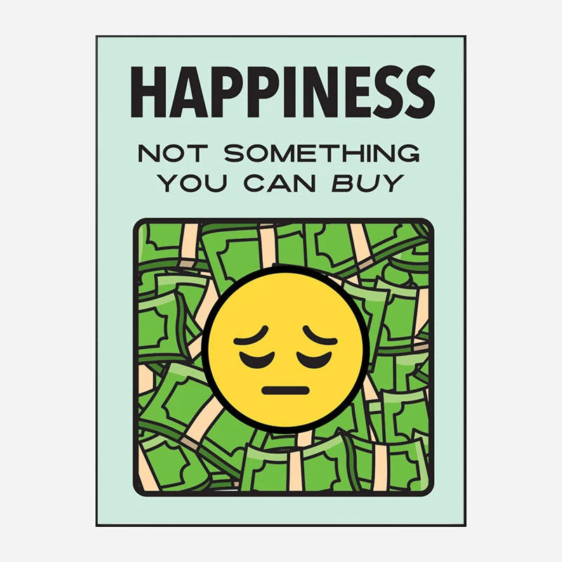 Happiness Motivational Art Print