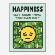 Happiness Motivational Art Print