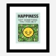 Happiness Motivational Art Print
