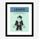 Learn Card Motivational Art Print