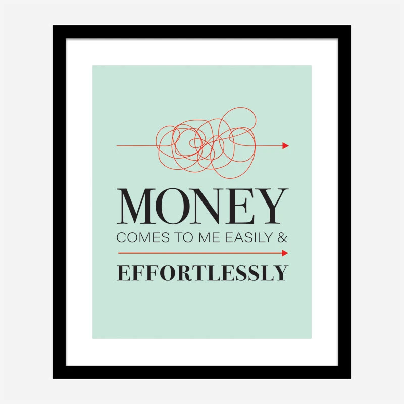 Money Motivational Art Print