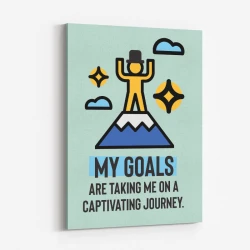 My Goals Motivational Art Print