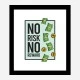 No Risk No Reward Motivational Art Print