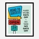 Road to Success Motivational Art Print
