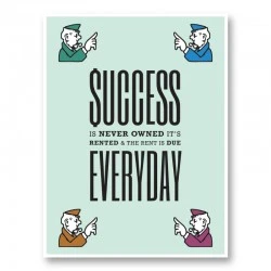 Success Everyday Motivational Art Print