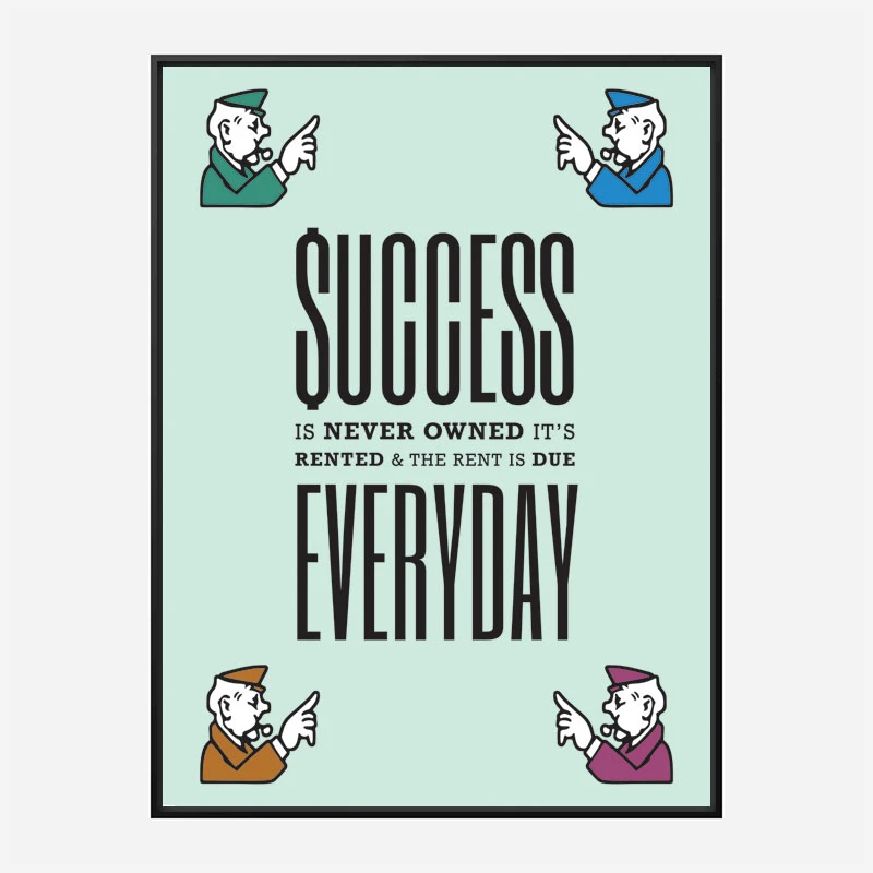 Success Everyday Motivational Art Print