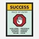 Success Price of Entry Motivational Art Print