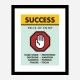 Success Price of Entry Motivational Art Print