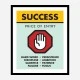 Success Price of Entry Motivational Art Print