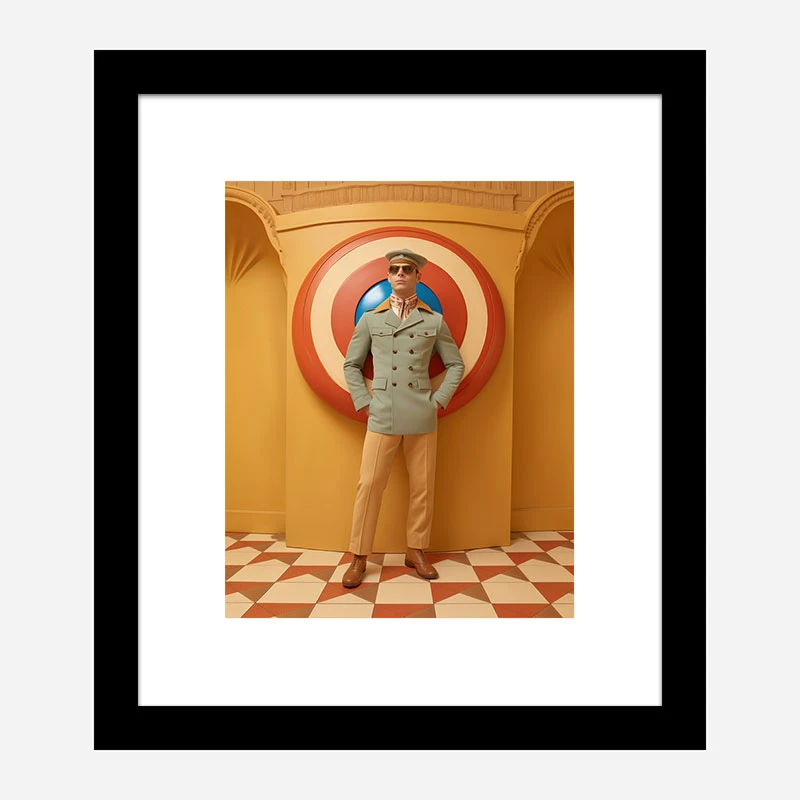 Captain America Vouge Style Art Print