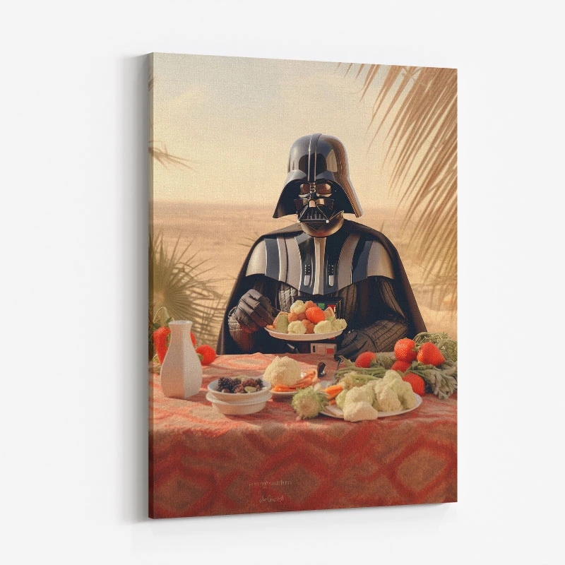 Darth Vader Lunch At The Beach Art Print