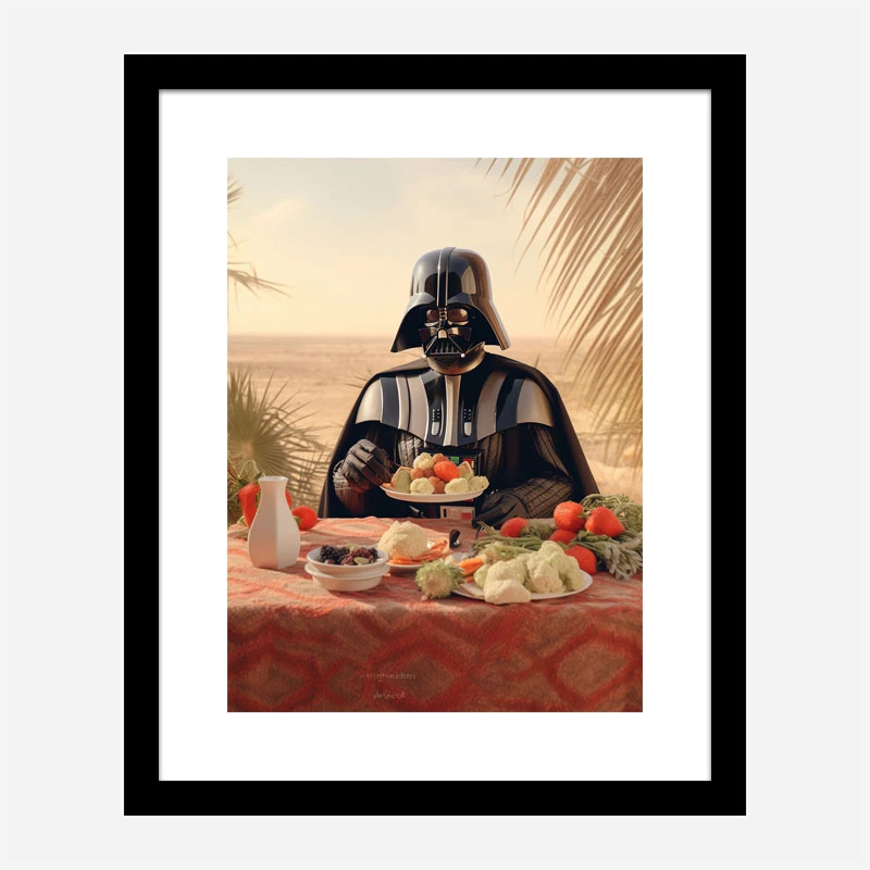 Darth Vader Lunch At The Beach Art Print