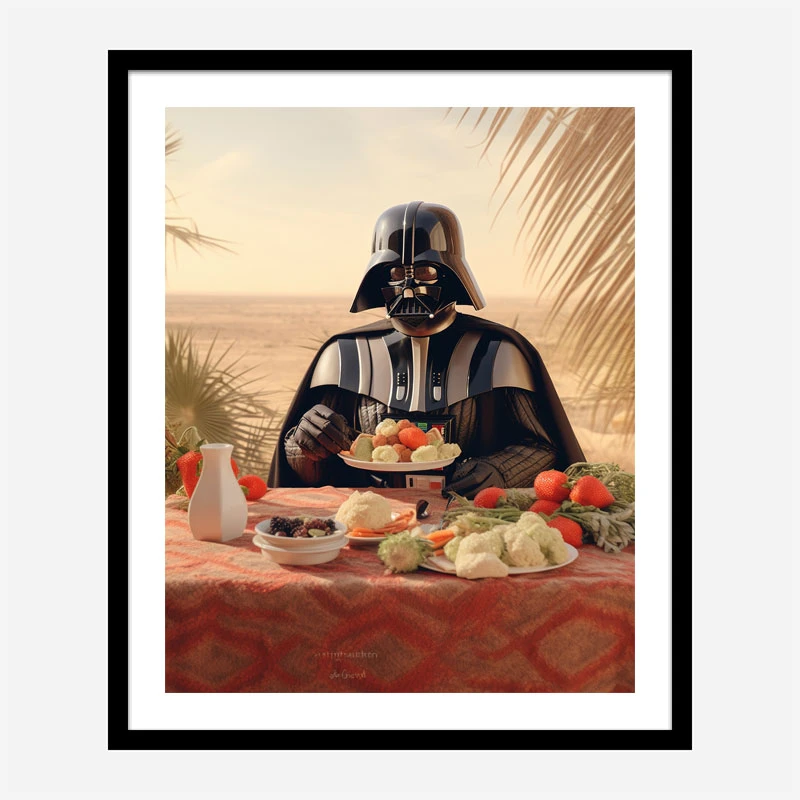 Darth Vader Lunch At The Beach Art Print