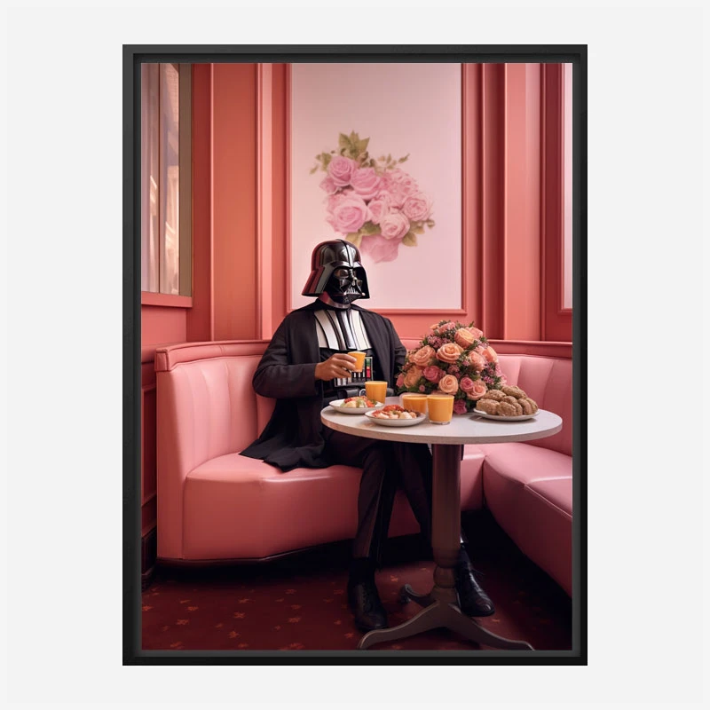 Darth Vader Lunch Vouge Style Art Print