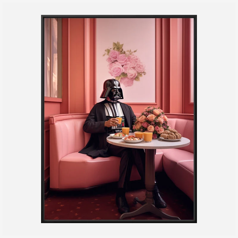 Darth Vader Lunch Vouge Style Art Print