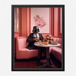 Darth Vader Lunch Vouge Style Art Print