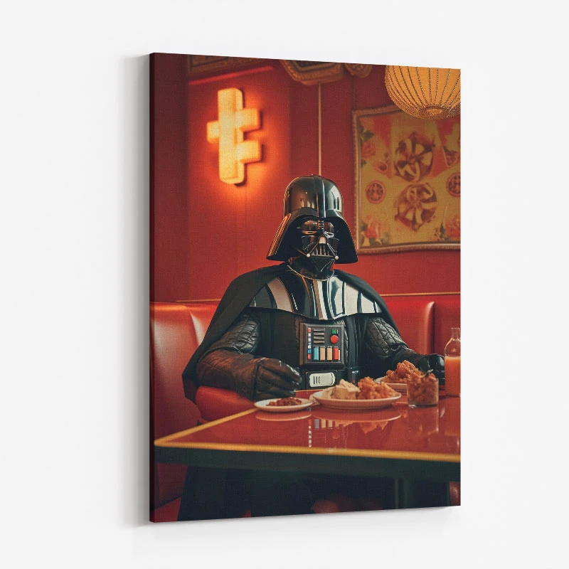 Darth Vader Asian Diner Vouge Style Art Print