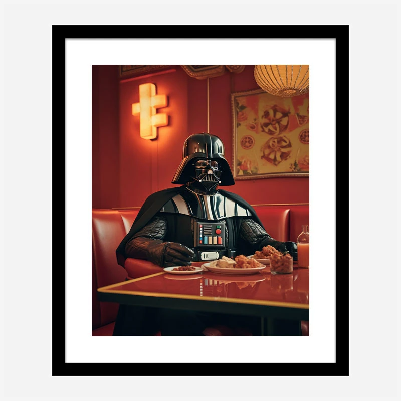 Darth Vader Asian Diner Vouge Style Art Print
