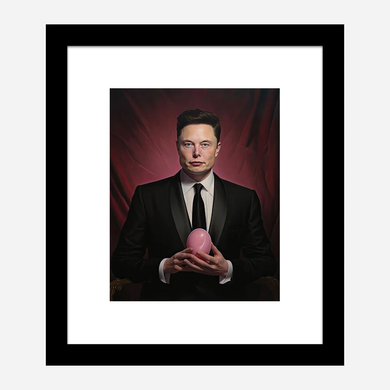Elon and His Twitter Egg Art Print