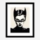 Catwoman Black & White Art Print
