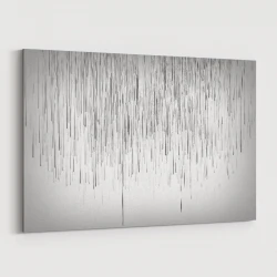 Grey Rain Abstract Wall Art