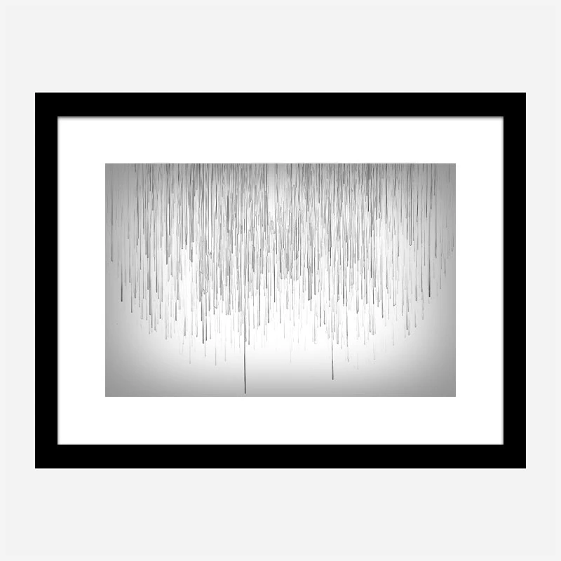 Grey Rain Abstract Wall Art