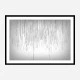 Grey Rain Abstract Wall Art