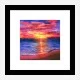 Pink Sunset Abstract Art Print
