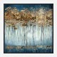 Golden Trees Abstract Art Print