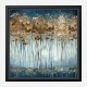Golden Trees Abstract Art Print