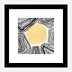 Yellow Circle Abstract Art Print