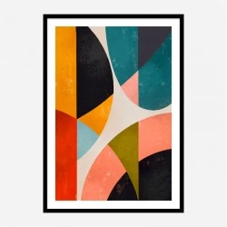 Split Circles Art Print