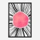 Pink Circle Abstract Art Print