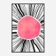 Pink Circle Abstract Art Print