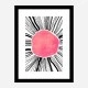 Pink Circle Abstract Art Print