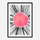 Pink Circle Abstract Art Print