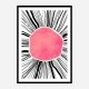 Pink Circle Abstract Art Print