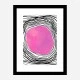 Purple Circle Abstract Art Print
