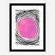 Purple Circle Abstract Art Print
