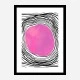Purple Circle Abstract Art Print