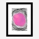 Purple Circle Abstract Art Print