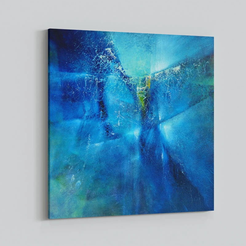 I Dreamed I Was Flying Blue Abstract Art Print