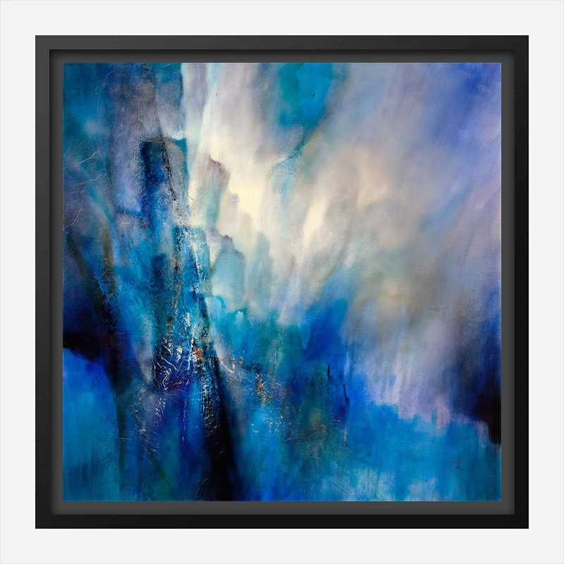 Blue Light Abstract Art Print