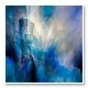 Blue Light Abstract Art Print
