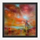 Colorful Cow Abstract Art Print