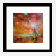 Colorful Cow Abstract Art Print