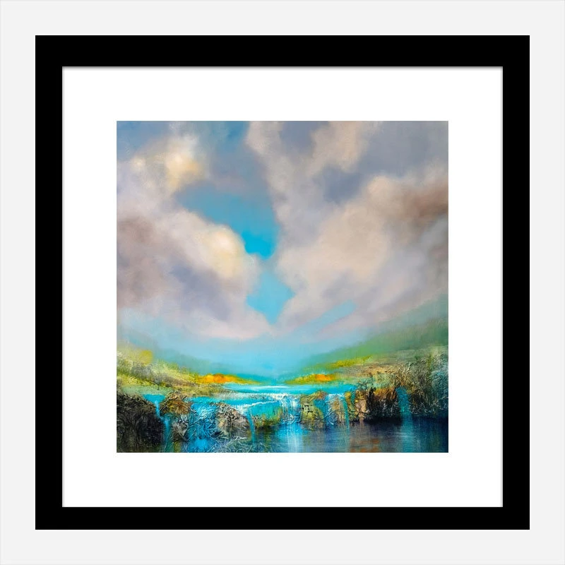Waterfall Abstract Art Print
