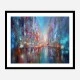 The Blue City Abstract Art Print