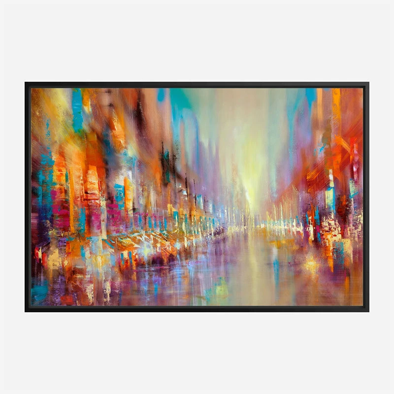 Street Life Abstract Art Print
