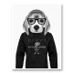 Beagle in Gucci Black and White Art Print